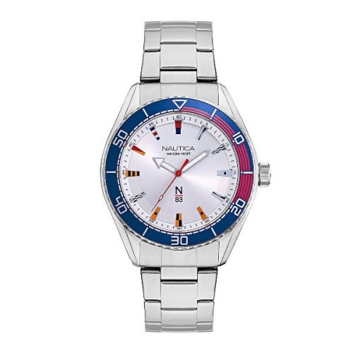 Pánske hodinky Nautica, strieborné NAPFWS005