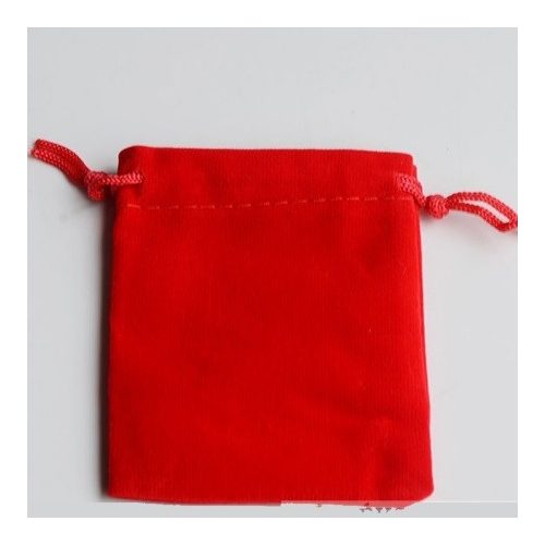  Šnúrová látková taška, červená